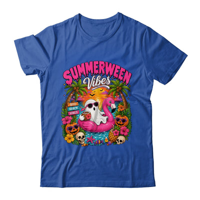 Summerween Vibes Spooky Ghost Beach Summer Halloween Women Shirt & Tank Top | teecentury