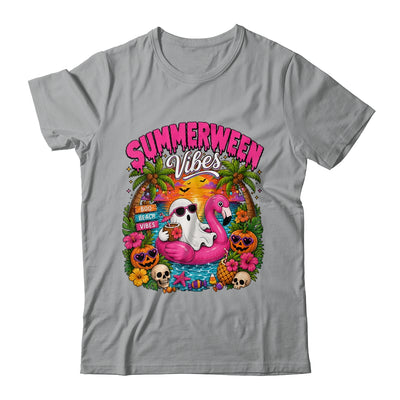 Summerween Vibes Spooky Ghost Beach Summer Halloween Women Shirt & Tank Top | teecentury
