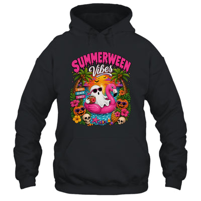 Summerween Vibes Spooky Ghost Beach Summer Halloween Women Shirt & Tank Top | teecentury