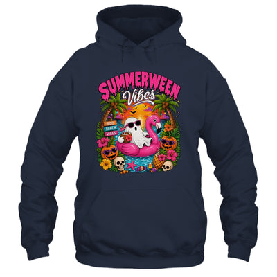 Summerween Vibes Spooky Ghost Beach Summer Halloween Women Shirt & Tank Top | teecentury
