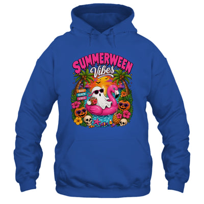 Summerween Vibes Spooky Ghost Beach Summer Halloween Women Shirt & Tank Top | teecentury
