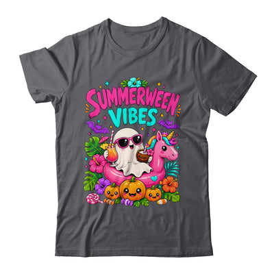 Summerween Vibes Spooky Ghost Unicorn Halloween Beach Summer Shirt & Tank Top | teecentury