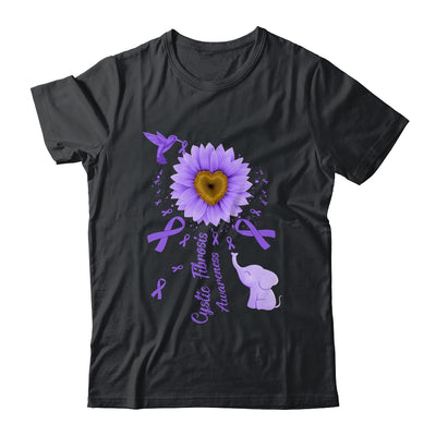 Sunflower Hummingbird Elephant Cystic Fibrosis Awareness Shirt & Tank Top | teecentury
