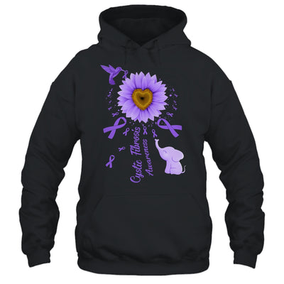 Sunflower Hummingbird Elephant Cystic Fibrosis Awareness Shirt & Tank Top | teecentury