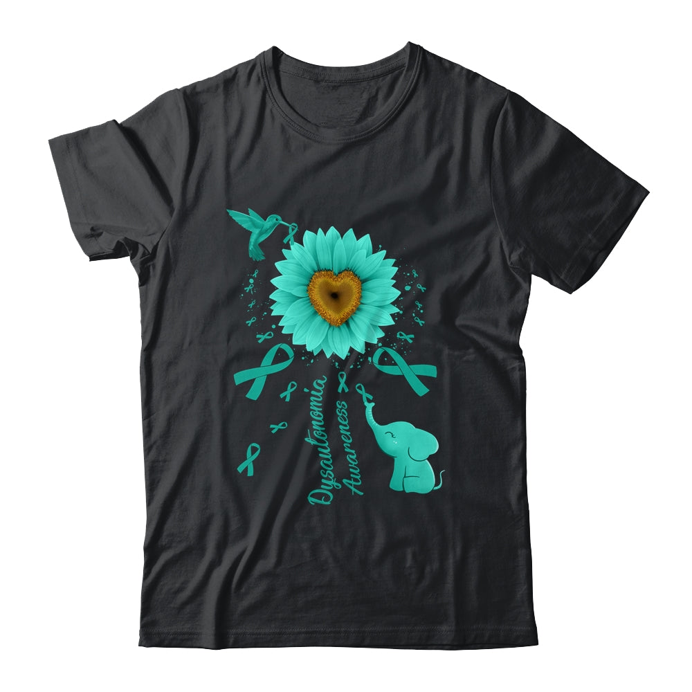 Sunflower Hummingbird Elephant Dysautonomia Awareness Shirt & Tank Top | teecentury