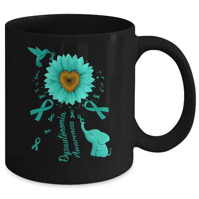 Sunflower Hummingbird Elephant Dysautonomia Awareness Mug | teecentury