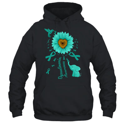 Sunflower Hummingbird Elephant Dysautonomia Awareness Shirt & Tank Top | teecentury