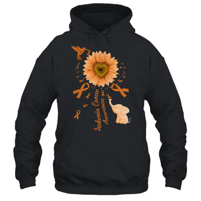 Sunflower Hummingbird Elephant Leukemia Cancer Awareness Shirt & Tank Top | teecentury