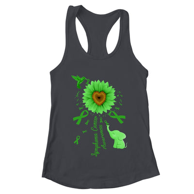 Sunflower Hummingbird Elephant Lymphoma Cancer Awareness Shirt & Tank Top | teecentury