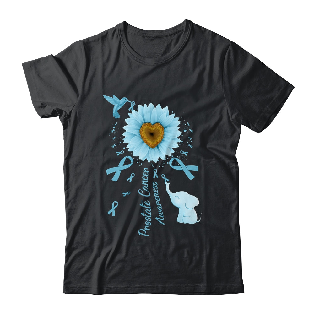Sunflower Hummingbird Elephant Prostate Cancer Awareness Shirt & Tank Top | teecentury