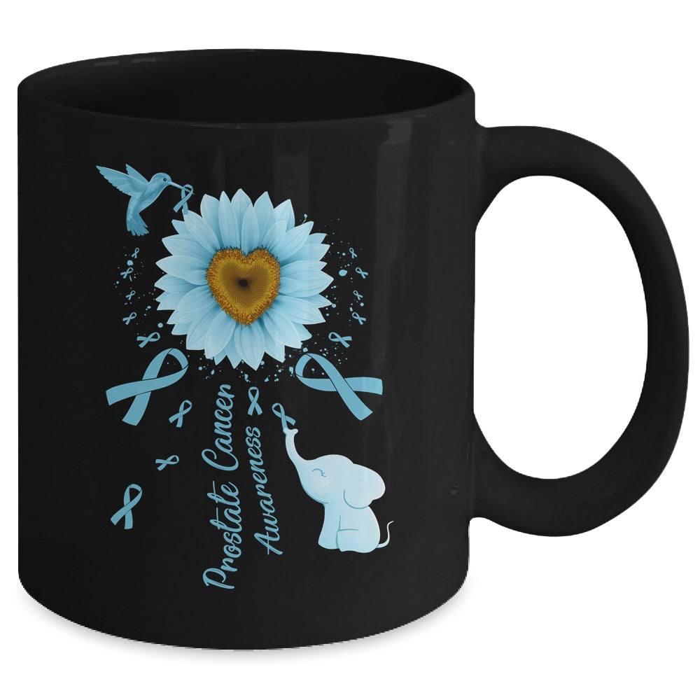 Sunflower Hummingbird Elephant Prostate Cancer Awareness Mug | teecentury