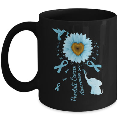 Sunflower Hummingbird Elephant Prostate Cancer Awareness Mug | teecentury