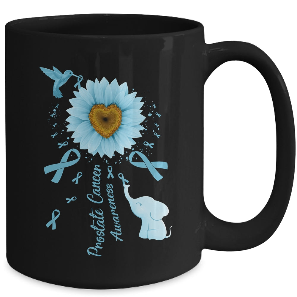 Sunflower Hummingbird Elephant Prostate Cancer Awareness Mug | teecentury