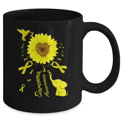 Sunflower Hummingbird Elephant Sarcoma Awareness Mug | teecentury