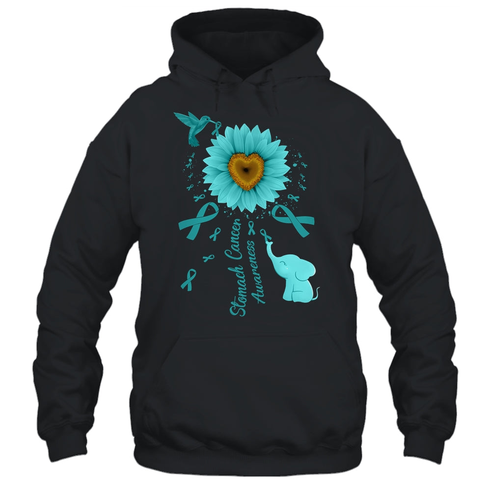 Sunflower Hummingbird Elephant Stomach Cancer Awareness Shirt & Tank Top | teecentury