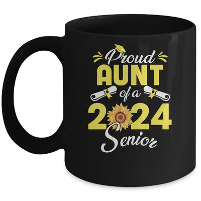 Sunflower Proud Aunt Of A Class Of 2024 Graduate Senior 24 Mug | teecentury