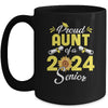 Sunflower Proud Aunt Of A Class Of 2024 Graduate Senior 24 Mug | teecentury