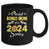 Sunflower Proud Bonus Mom Of A Class Of 2024 Graduate Senior 24 Mug | teecentury