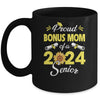 Sunflower Proud Bonus Mom Of A Class Of 2024 Graduate Senior 24 Mug | teecentury