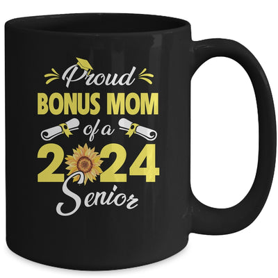 Sunflower Proud Bonus Mom Of A Class Of 2024 Graduate Senior 24 Mug | teecentury