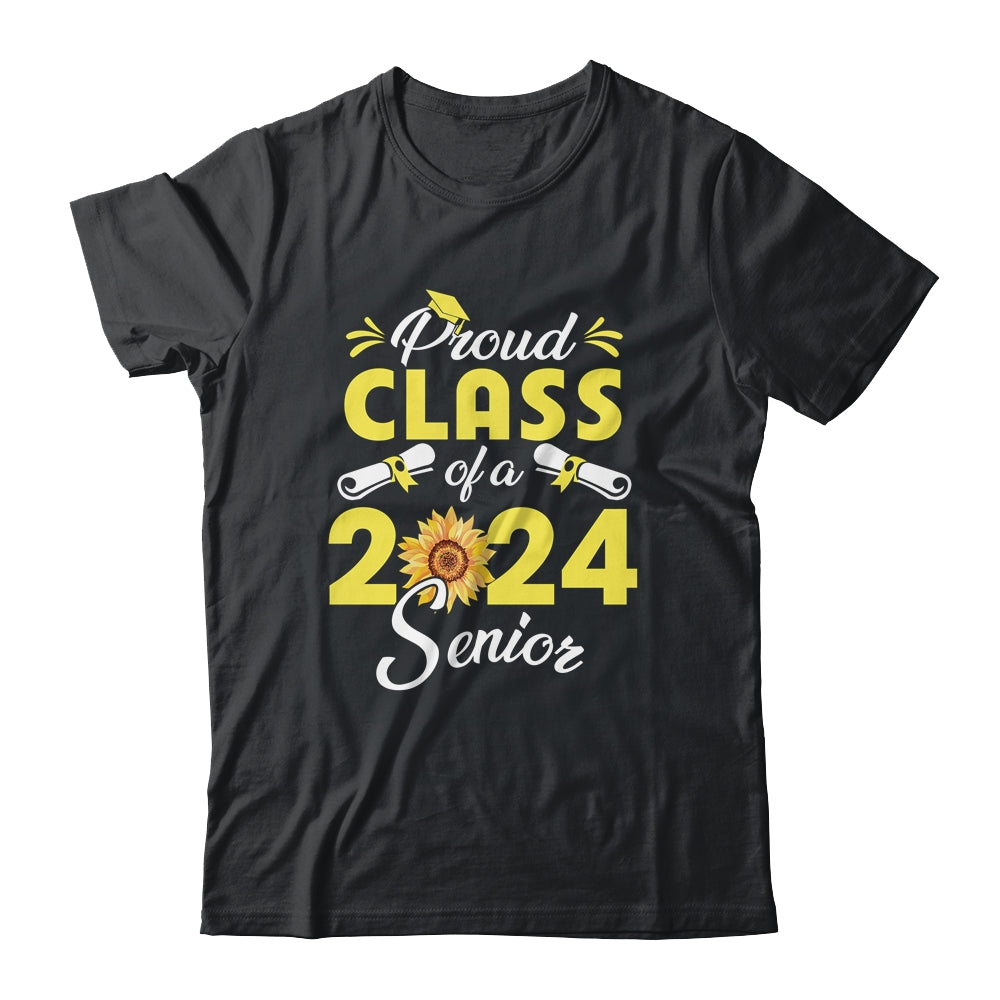 Sunflower Proud Class Of A 2024 Graduate Senior 24 Shirt & Hoodie | teecentury
