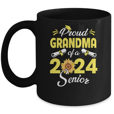 Sunflower Proud Grandma Of A Class Of 2024 Graduate Senior 24 Mug | teecentury