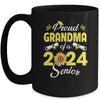 Sunflower Proud Grandma Of A Class Of 2024 Graduate Senior 24 Mug | teecentury