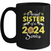 Sunflower Proud Sister Of A Class Of 2024 Graduate Senior 24 Mug | teecentury