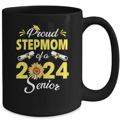 Sunflower Proud Stepmom Of A Class Of 2024 Graduate Senior 24 Mug | teecentury