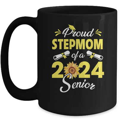 Sunflower Proud Stepmom Of A Class Of 2024 Graduate Senior 24 Mug | teecentury