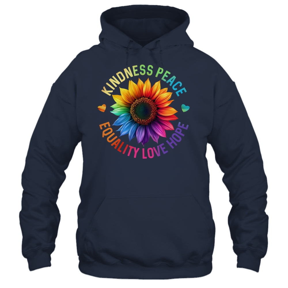 Sunflower Rainbow Ally LGBTQ LGBT Gay Pride Month Women Shirt & Tank Top | teecentury