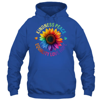 Sunflower Rainbow Ally LGBTQ LGBT Gay Pride Month Women Shirt & Tank Top | teecentury