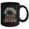 Sunflower Speech Therapy SLP Speech Language Pathologist Mug | teecentury
