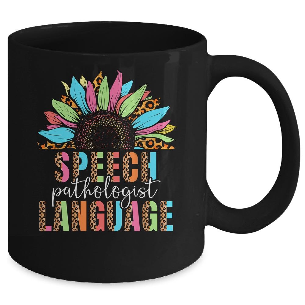 Sunflower Speech Therapy SLP Speech Language Pathologist Mug | teecentury