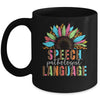 Sunflower Speech Therapy SLP Speech Language Pathologist Mug | teecentury