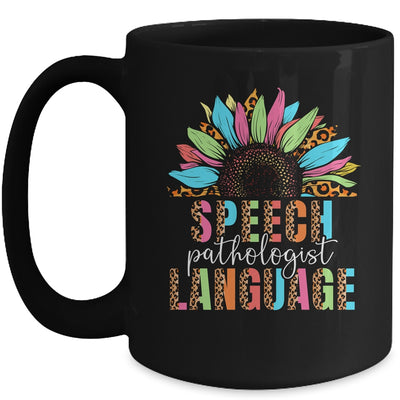 Sunflower Speech Therapy SLP Speech Language Pathologist Mug | teecentury
