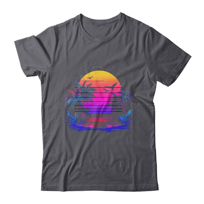 Sunset Palm Trees Retro 80s Aesthetic 90s Art Vaporwave Shirt & Tank Top | teecentury