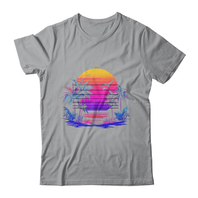 Sunset Palm Trees Retro 80s Aesthetic 90s Art Vaporwave Shirt & Tank Top | teecentury