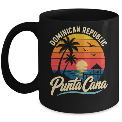 Sunset Punta Cana Beach Souvenir Dominican Republic Retro Mug | teecentury