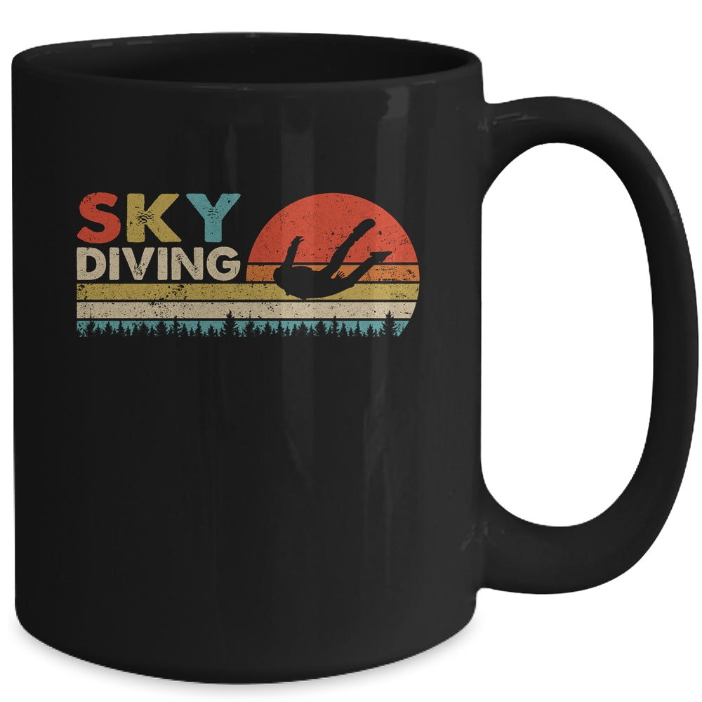 Sunset Skydiving Art Men Women Skydive Sky Diving Skydiver Mug | teecentury