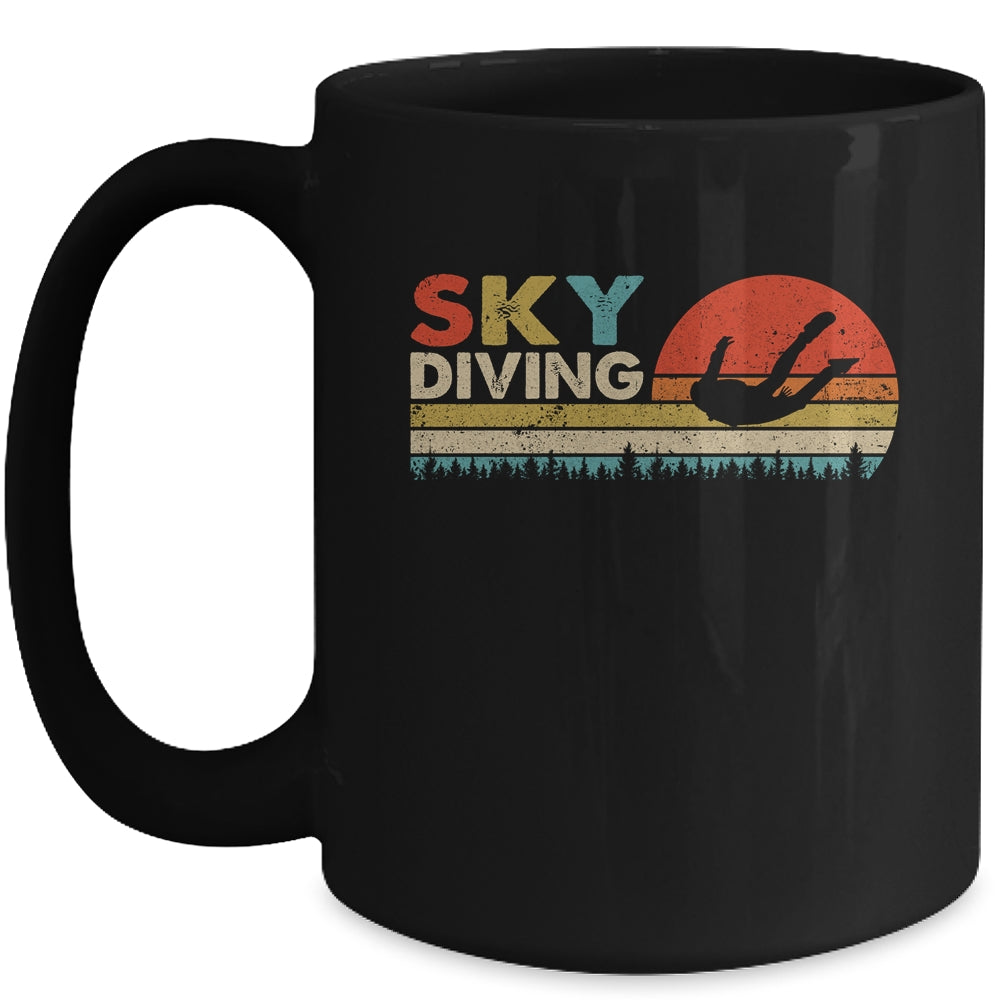 Sunset Skydiving Art Men Women Skydive Sky Diving Skydiver Mug | teecentury