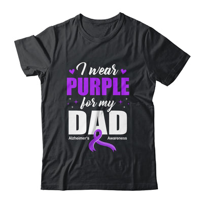 Support I Wear Purple For My Dad Alzheimer's Awareness Shirt & Hoodie | teecentury