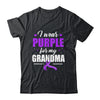Support I Wear Purple For My Grandma Alzheimer's Awareness Shirt & Hoodie | teecentury