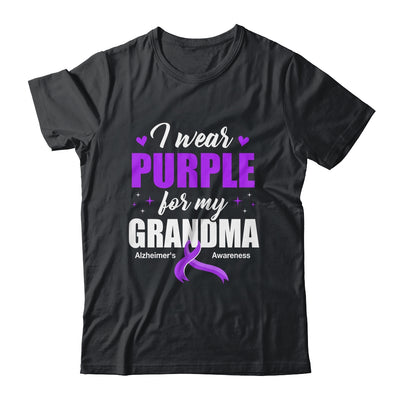Support I Wear Purple For My Grandma Alzheimer's Awareness Shirt & Hoodie | teecentury