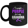 Support I Wear Purple For My Grandma Alzheimer's Awareness Mug | teecentury