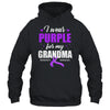 Support I Wear Purple For My Grandma Alzheimer's Awareness Shirt & Hoodie | teecentury