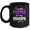 Support I Wear Purple For My Grandpa Alzheimer's Awareness Mug | teecentury
