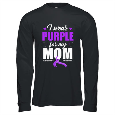 Support I Wear Purple For My Mom Alzheimer's Awareness Shirt & Hoodie | teecentury