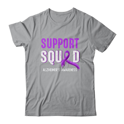 Support Squad Alzheimer's Awareness Purple Ribbon Shirt & Hoodie | teecentury