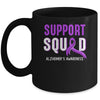 Support Squad Alzheimer's Awareness Purple Ribbon Mug | teecentury